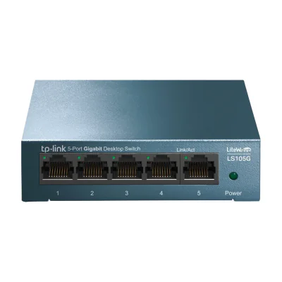 TP-Link 5-Port 10/100/1000Mbps Desktop Network Switch, Unmanaged, Gigabit Ethernet (10/100/1000), Wall mountable