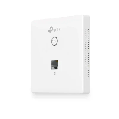 TP-Link Access Point wireless N300 cu montare în doza de peperete ,EAP115-WALL, 10/100Mbps Ethernet (RJ-45) Port*2, antena: Internal2*1.8dBi Omni, LED/Wi-Fi Button、RESET, PoE(IEEE802.3af) ,IEEE802.11n/g/b, 2.4GHz