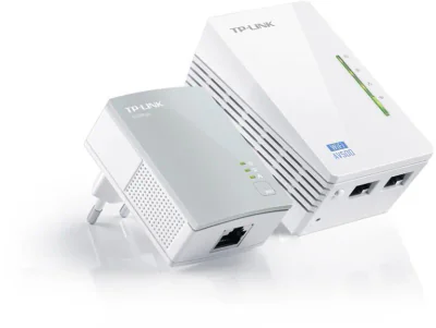 TP-Link, Adaptor PowerLine 300Mbps, Extender Wireless AV600 KIT, HomePlug AV,2 porturi 10/100Mbps, Butoane: Pair, Reset, Wi-Fi/Wi-Fi Clone, Aria de acoperire, 300 metri prin circuitul electric, 2.4- 2.4835GHz, Conținut Pachet: Powerline Ethernet Adap