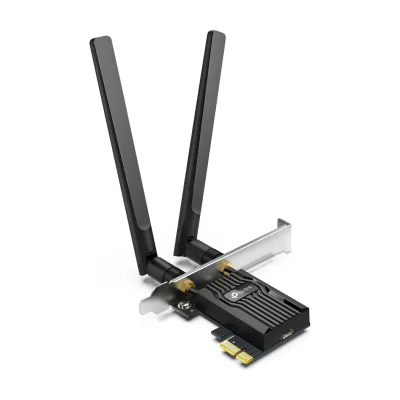 TP-Link Archer AX3000 Wi-Fi 6 Bluetooth 5.2 PCIe Adapter, Wireless, PCI Express, WLAN / Bluetooth, Wi-Fi 6 (802.11ax), 2402 Mbit/s, Black
