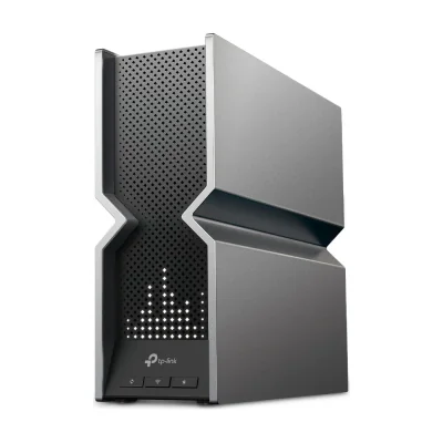 TP-Link Archer BE19000 Tri-Band Wi-Fi 7 Router, Wi-Fi 7 (802.11be), Tri-band (2.4 GHz / 5 GHz / 6 GHz), Ethernet LAN, Black, Stainless steel, Tabletop router