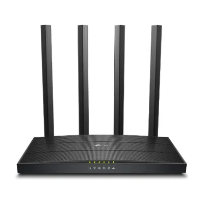 TP-Link Archer C6U, Wi-Fi 5 (802.11ac), Dual-band (2.4 GHz / 5 GHz), Ethernet LAN, Black, Tabletop router