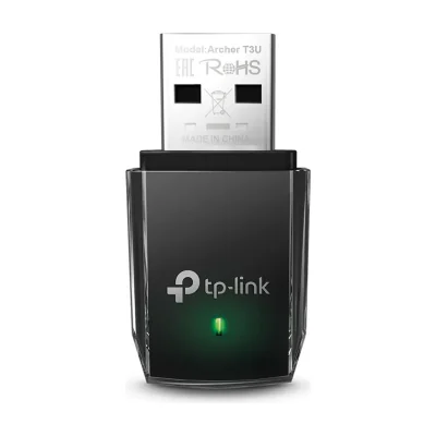 TP-Link Archer T3U, Wireless, USB, WLAN, Wi-Fi 5 (802.11ac), 867 Mbit/s, Black
