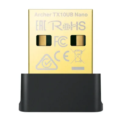 TP-Link Archer TX10UB Nano, Wireless, USB, Bluetooth, 600 Mbit/s, Black