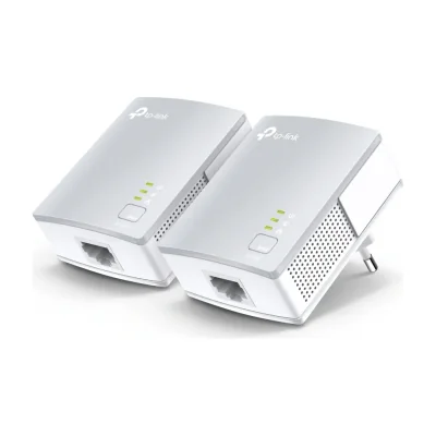 TP-Link AV500 Nano Powerline Adapter Starter Kit, 500 Mbit/s, IEEE 802.3, IEEE 802.3u, Fast Ethernet, 10,100 Mbit/s, OFDM, 128-bit AES