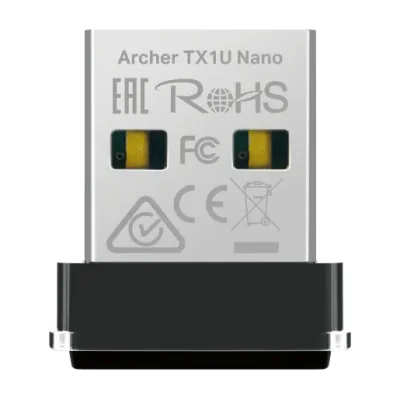TP-Link AX300, Wireless, USB, WLAN, Wi-Fi 6 (802.11ax), 287 Mbit/s, Black