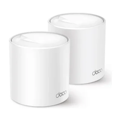 TP-Link AX3000 Whole Home Mesh WiFi 6 System, 2-Pack, White, Internal, CE: <20 dBm (2.4 GHz) <23 dBm (5 GHz) FCC: <30 dBm (2.4 GHz) <30 dBm (5 GHz), Dual-band (2.4 GHz / 5 GHz), Wi-Fi 6 (802.11ax), 802.11a, 802.11b, 802.11g, Wi-Fi 4 (802.11n), Wi-Fi 5 (802.11ac), Wi-Fi 6 (802.11ax)