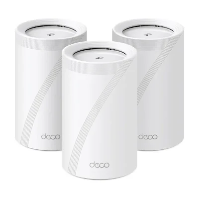 TP-Link BE9300 Whole Home Mesh Wi-Fi 7 System(Tri-Band), White, Internal, Mesh system, Tri-band (2.4 GHz / 5 GHz / 6 GHz), Wi-Fi 7 (802.11be), 9300 Mbit/s