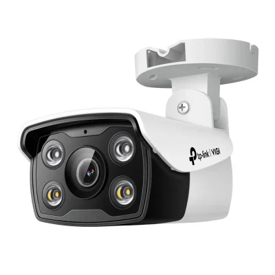 "TP-Link Camera IR de supraveghere Bullet pentru exterior VIGIC330(4MM), Senzor imagine: CMOS 1/2.8"", Lentila 4mm, F1.6,Weatherproof: IP67, Infrarosu: 30m, Detectare: 70m, Observare: 29m, Recunoastere: 10m, Identificare: 5mUnghi vizualizareHorizonta
