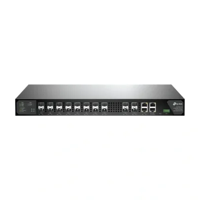 TP-Link DeltaStream 16-Port Pizza-Box GPON Optical Line Terminal, 1:128, 60000 m, Gigabit Ethernet, 100 - 240 V, 50 - 60 Hz, 38.4 - 72 V