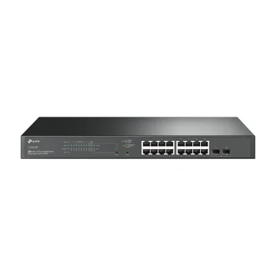 TP-Link JetStream 18-Port Gigabit Smart Switch with 16-Port PoE+, Managed, L2/L2+, Gigabit Ethernet (10/100/1000), Power over Ethernet (PoE), Rack mounting, 1U