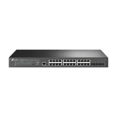 TP-Link JetStream 24-Port 2.5GBASE-T and 4-Port 10GE SFP+ L2+ Managed Switch with 16-Port PoE+ & 8-Port PoE++, Managed, L2+, 2.5G Ethernet (100/1000/2500), Power over Ethernet (PoE), Rack mounting, 1U