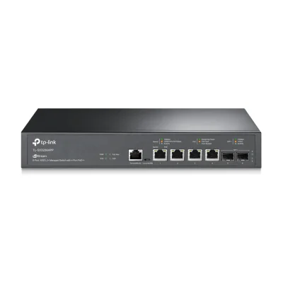 TP-Link JetStream 6-Port 10GE L2+ Managed Switch with 4-Port PoE++, Managed, L2+, 10G Ethernet (100/1000/10000), Power over Ethernet (PoE), Rack mounting