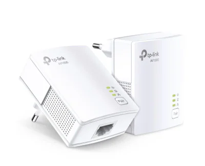 TP-Link Kit AV1000 Powerline Gigabit, Standarde si protocoale: HomePlug AV2, HomePlug AV, IEEE 1901, IEEE 802.3, IEEE 802.3u, IEEE 802.3ab, interfata: 1 x Gigabit Ethernet Port, Aria de acoperire: 300m circuit electric.