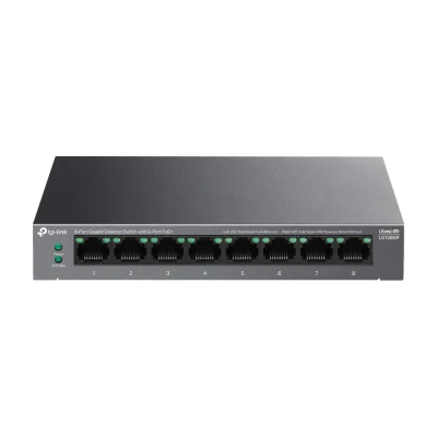 TP-Link LiteWave 8-Port Gigabit Desktop Switch with 8-Port PoE+, Unmanaged, Gigabit Ethernet (10/100/1000), Power over Ethernet (PoE)