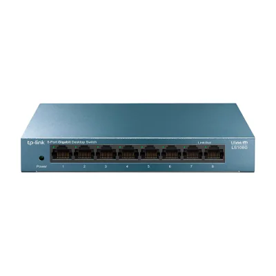 TP-Link LS108G, Unmanaged, Gigabit Ethernet (10/100/1000)
