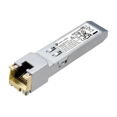 TP-Link Omada 10GBASE-T RJ45 SFP+ Module, Copper, 10300 Mbit/s, RJ-45, 100 m, 10 Gigabit Ethernet, IEEE 802.3, IEEE 802.3ab, IEEE 802.3an, IEEE 802.3bz