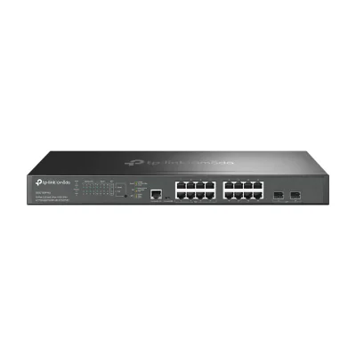 TP-Link Omada 16-Port 2.5G and 2-Port 10GE SFP+ L2+ Managed Switch with 8-Port PoE+, Managed, L2+, 2.5G Ethernet (100/1000/2500), Power over Ethernet (PoE), Rack mounting, 1U