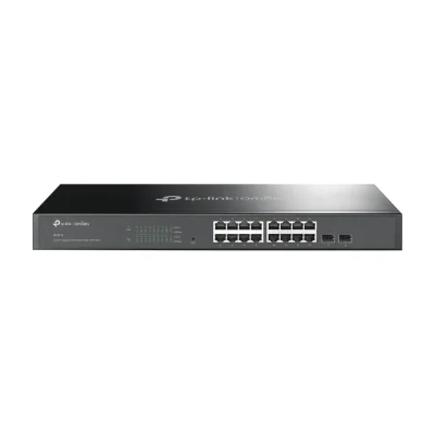 TP-Link Omada 16-Port Gigabit Smart Switch with 2 SFP Slots, Managed, L2/L2+, Gigabit Ethernet (10/100/1000), Rack mounting, 1U