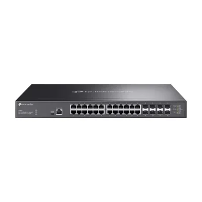 TP-Link Omada 24-Port 10GBASE-T L2+ Managed Switch with 8 10GE SFP+ Slots, Managed, L2/L2+, 10G Ethernet (100/1000/10000), Rack mounting, 1U