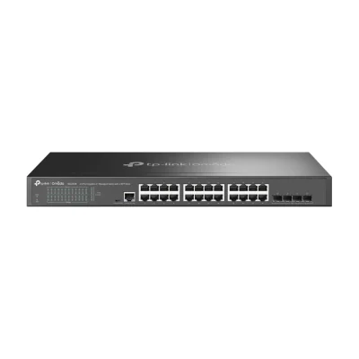 TP-Link Omada 24-Port Gigabit L2+ Managed Switch with 4 SFP Slots, Managed, L2/L3, Gigabit Ethernet (10/100/1000), Rack mounting, 1U