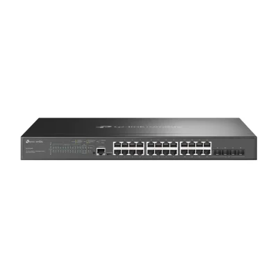 TP-Link Omada 28-Port Gigabit L2+ Managed Switch with 24-Port PoE+, Managed, L2+, Gigabit Ethernet (10/100/1000), Power over Ethernet (PoE), Rack mounting, 1U