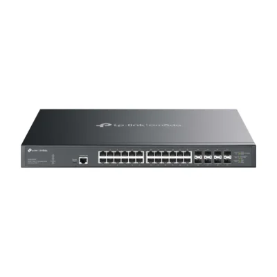 TP-Link Omada 32-Port 10GE L2+ Managed Switch with 24-Port PoE++, Managed, L2+, 10G Ethernet (100/1000/10000), Power over Ethernet (PoE), Rack mounting, DIN rail