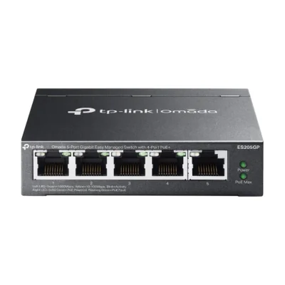 TP-Link Omada 5-Port Gigabit Easy Managed Switch with 4-Port PoE+, Managed, Gigabit Ethernet (10/100/1000), Power over Ethernet (PoE), Wall mountable