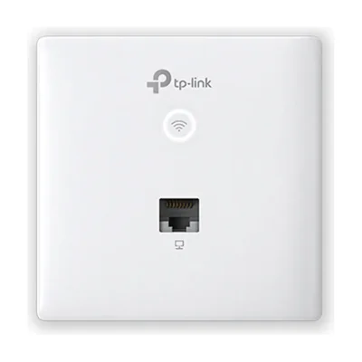 TP-Link Omada AC1200 Wireless MU-MIMO Gigabit Wall-Plate Access Point, 2.4 GHz, 5 GHz, 1167 Mbit/s, 64-bit WEP, 128-bit WEP, 152-bit WEP, SNMP, SNMPv2, WPA, WPA-PSK, WPA2-Enterprise, WPA2-PSK, 10,100,1000 Mbit/s