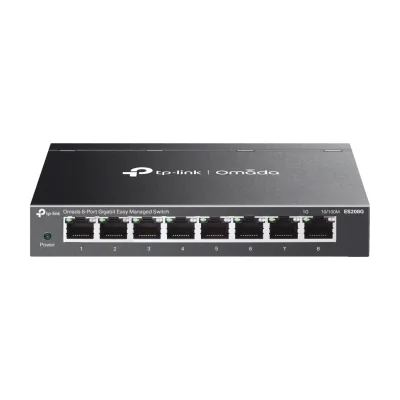 TP-Link Omada ES208G, Managed, L2, Gigabit Ethernet (10/100/1000), Wall mountable