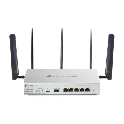 TP-Link Omada Pro 4G+ Cat6 AX3000 Gigabit VPN Router, Wi-Fi 6 (802.11ax), Dual-band (2.4 GHz / 5 GHz), Ethernet LAN, 4G, White, Tabletop router