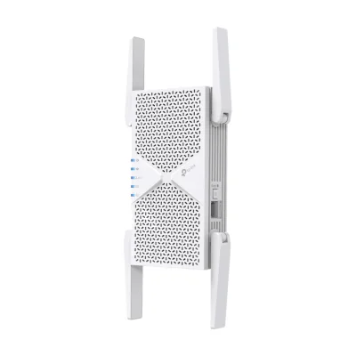 TP-Link RE405BE, Network repeater, 2500 Mbit/s, External, 2.5 Gigabit Ethernet, Wi-Fi 7 (802.11be), 802.11a, 802.11b, 802.11g, Wi-Fi 4 (802.11n), Wi-Fi 5 (802.11ac), Wi-Fi 6 (802.11ax), Wi-Fi 6E...