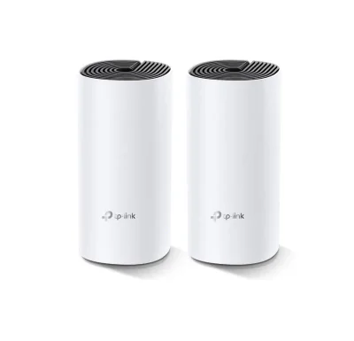 TP-Link Sistem Mesh Wi-Fi pentru întreaga casă AC1200, DECO M4(2-PACK); Procesor: Quad-core CPU; Interfață: 2 Gigabit Ethernet Ports (WAN/LAN auto-sensing) per Deco unit; 2 internal dual-band antennas per Deco unit; Flash: 16 MB; SDRAM: 128 MB; Stand