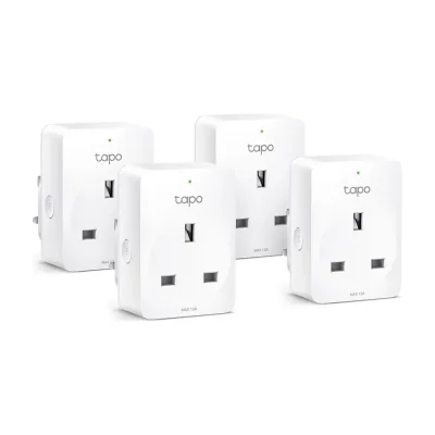 TP-Link Tapo Mini Smart Wi-Fi Socket, Energy Monitoring, Indoor, White, Home, Polycarbonate (PC), Power, Status, CE, RoHS