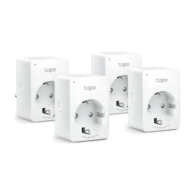 TP-Link Tapo Mini Smart Wi-Fi Socket, Indoor, White, Polycarbonate (PC), Power, Status, CE, RoHS, Android 4.4, Android 5.0, Android 5.1, Android 6.0, Android 7.0, Android 7.1, Android 7.1.2,...