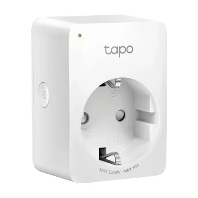 TP-Link TAPO P100(, 1 AC outlet(s), White, IEEE 802.11b/g/n, Bluetooth 4.2 (for onboarding only), Current, Frequency, Voltage, 2990 W, 220-240 V