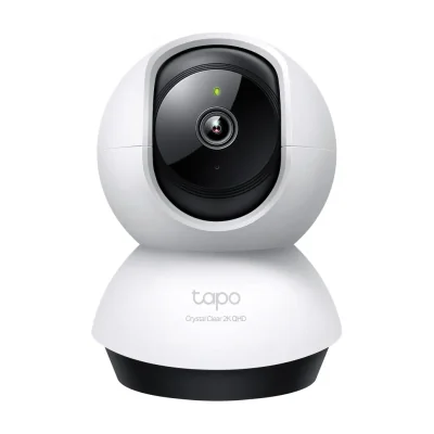 TP-Link Tapo Pan/Tilt AI Home Security Wi-Fi Camera, IP security camera, Indoor, Wireless, Desk, White, Black, Spherical