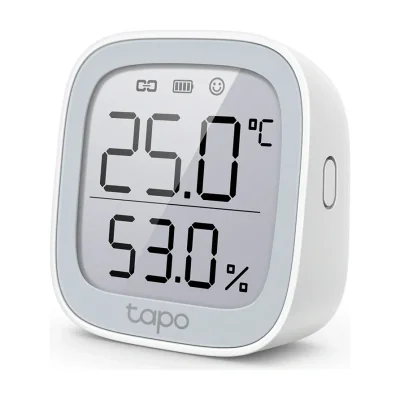 TP-Link Tapo Smart Temperature & Humidity Monitor, Indoor, Temperature & humidity sensor, Freestanding, Wireless, -20 - 60 °C, 0 - 99%