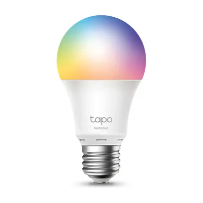 TP-Link Tapo Smart Wi-Fi Light Bulb, Multicolor, Smart bulb, Wi-Fi, Metallic, White, 802.11b, 802.11g, Wi-Fi 4 (802.11n), LED, E27