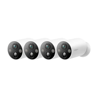 TP-Link Tapo Smart Wire-Free Security Camera, 4-Pack, IP security camera, Outdoor, Wireless, Ceiling/wall, White, Bullet