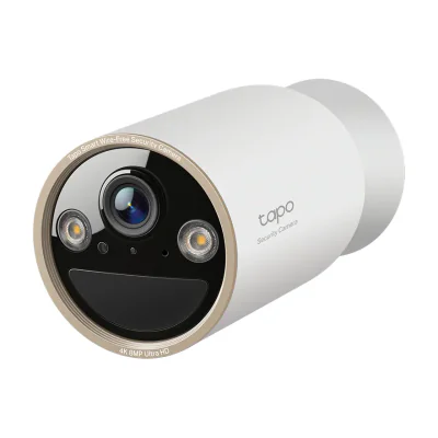 TP-Link Tapo Wire-Free Indoor/Outdoor Security Camera SPEC:4K UHD (3840x2160), H.265/H.264 Supported, 16x UHD Digital Zoom, 2.4/5 GHz Dual Band Wi-Fi, 10000mAh Rechargeable Lithium-ion Battery, IP security camera, Outdoor, Wireless, 3840 x 2160 pixels, Amazon Alexa & Google Assistant, Internal