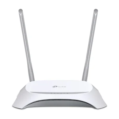 TP-Link TL-MR3420, Wi-Fi 4 (802.11n), Single-band (2.4 GHz), Ethernet LAN, Black, White, Tabletop router