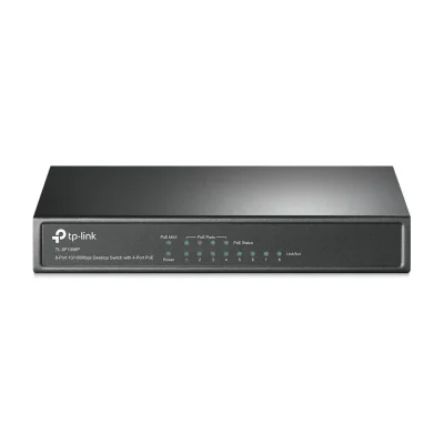 TP-Link TL-SF1008P, Unmanaged, Fast Ethernet (10/100), Full duplex, Power over Ethernet (PoE)