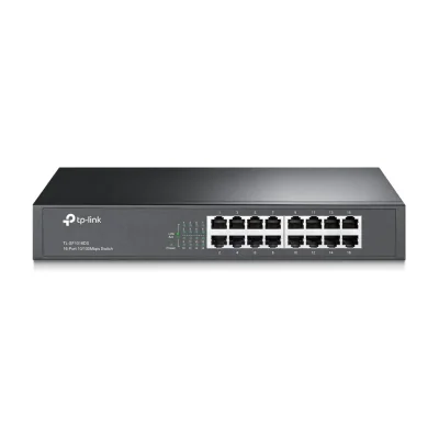 TP-Link TL-SF1016DS, Unmanaged, Fast Ethernet (10/100), Rack mounting, 1U