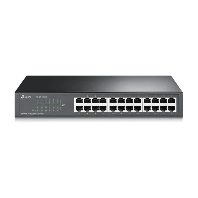 TP-Link TL-SF1024D, Unmanaged, Fast Ethernet (10/100), Rack mounting