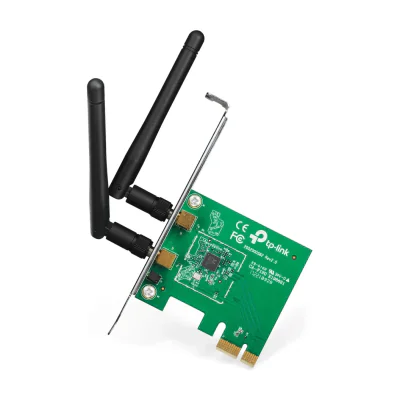 TP-Link TL-WN881ND, Internal, Wireless, PCI Express, WLAN, 300 Mbit/s, Green