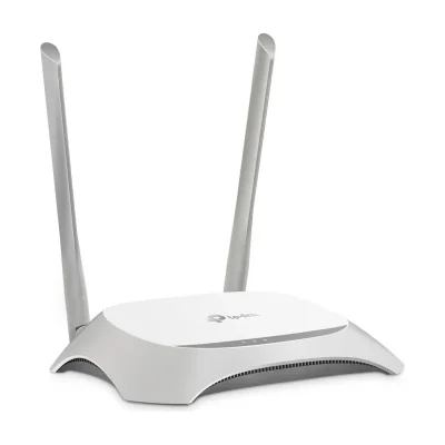 TP-Link TL-WR840N, Wi-Fi 4 (802.11n), Single-band (2.4 GHz), Ethernet LAN, Grey, White, Tabletop router