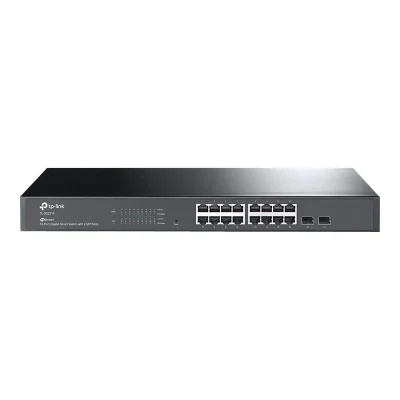 TP-Link Omada 16-Port Gigabit Smart Switch with 2 SFP Slots, Managed, L2/L2+, Gigabit Ethernet (10/100/1000), Rack mounting, 1U