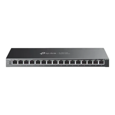 TP-Link 16-Port Gigabit Desktop Switch with 16-Port PoE+, Unmanaged, Gigabit Ethernet (10/100/1000), Full duplex, Power over Ethernet (PoE), Wall mountable