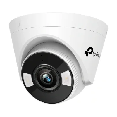 TP-Link VIGI 4MP Full-Color Turret Network Camera, IP security camera, Outdoor, Wired, Ceiling, White, Dome